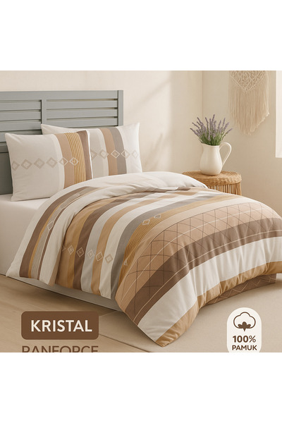 Evimcim 100% Cotton Ranforce Single Quilted Duvet Cover Set (Gift Boxed)