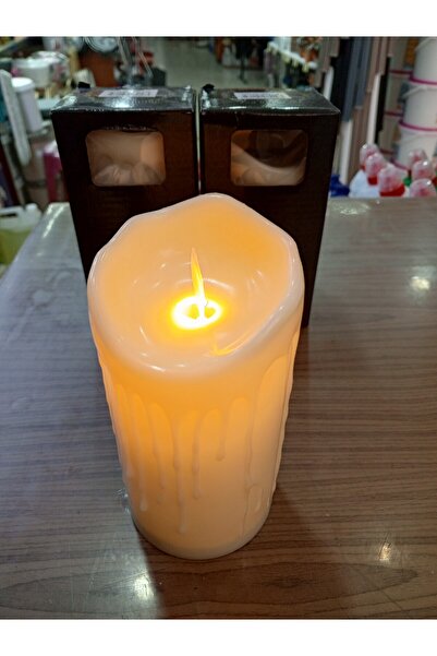 Noname 3 ADET LED MUM büyük boy (ERİYEN MUM MODELİ)