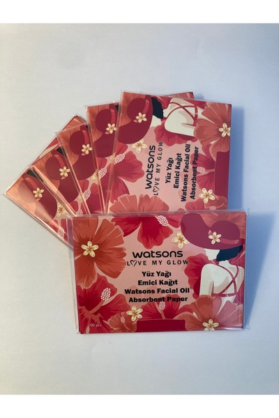 Watsons Facial Oil Absorbing Wipes 100Pcs 6 Advantage Pack |   Anti-Shine Instant Mattifying Paper