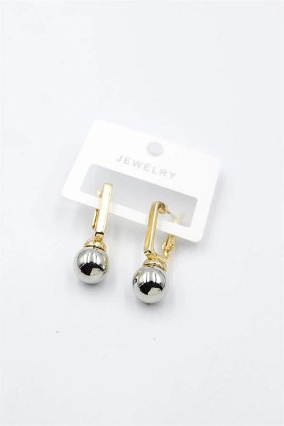 No8 Home Ball Earrings - Silver