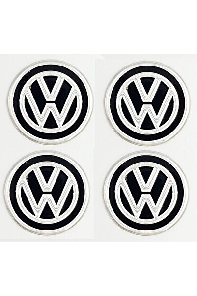 hld Volkswagen Jant Göbeği Göbek Arması Sticker 4'lü Set
