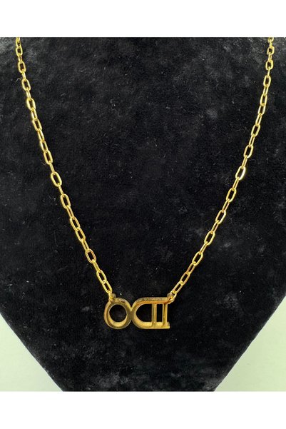 VLDORO D'Oro Gold Luck Symbols Steel Necklace