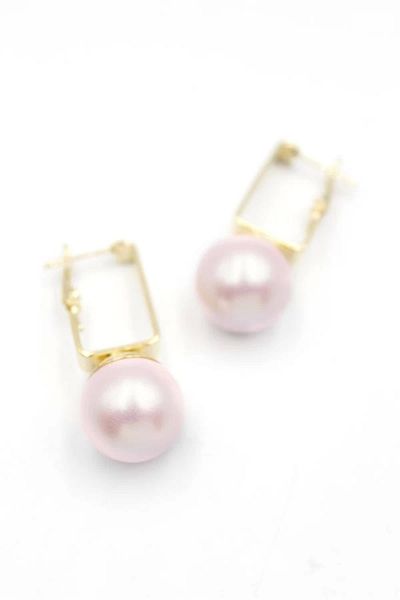 No8 Home Pearl Earrings - Pink