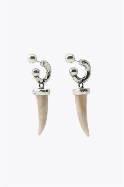 No8 Home Ivory Earrings - Silver