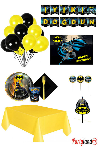 Batman Partylandtr 16 Kişilik Doğum Günü Parti Seti