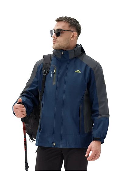 OEM Men's winter jacket, waterproof, dark blue, S