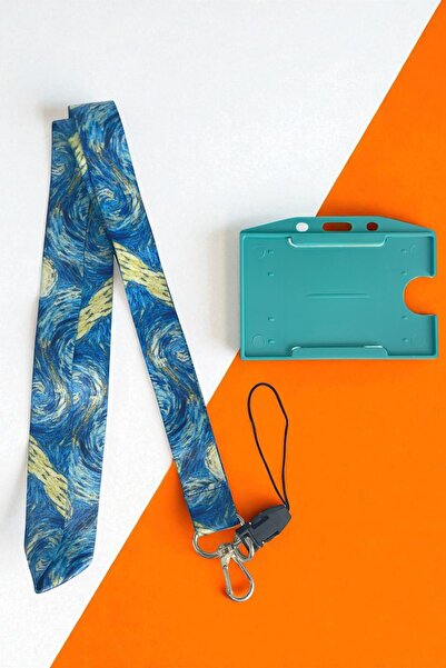 MİLLENEX Vincent Van Gogh Yaka Kartı hastane hemşire sağlık Boyun Askı İpi Ya...