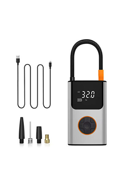 Aırstorr 4000 MaH Şarjlı Taşınabilir Araba Lastik Hava Top Şişirme Pompası Le...