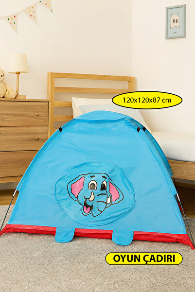 indirimsevinci Katlanabilir Çocuk Oyun Çadırı Fil Desenli