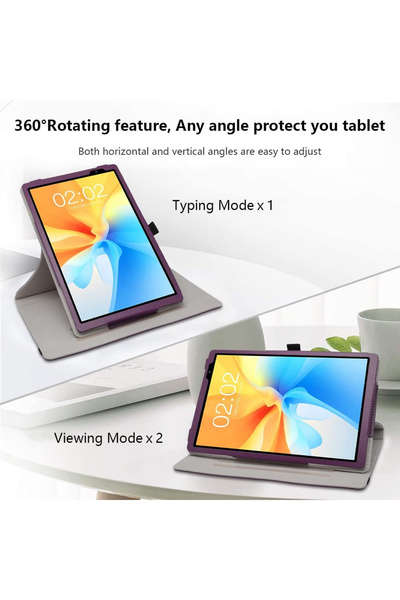 OEM Case compatible with Teclast P25T Case, ApoloMedia EP103A Case 10", purple PU