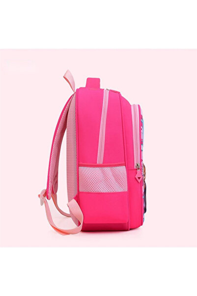 QGC School Backpack, 28x17x37cm, pink with Hello Kitty design, 981-5
