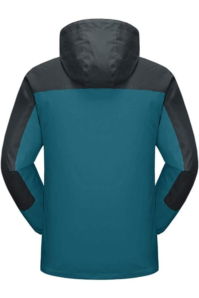 OEM Men's winter jacket, waterproof, blue/green, S
