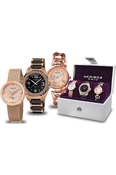 Akribos XXIV Women's Watch Set - AK766RG