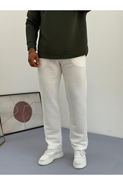 Combineman35 Men's Quilted Patterned Waffle Fabric Tracksuit