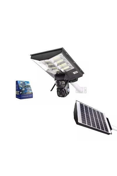 NODAR X5-Tech Yt-90s Sim Kartlı SD Kart Girişli İp Kamera 2*2Mp Lens Projektörlü Solar Güneş Enerji