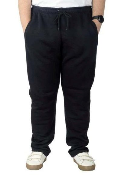 TANİŞ GİYİM Jumbo Battal Compact Combed Pockets Zippered Tracksuit Bottom