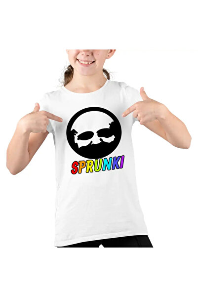 OEM Tricou Copii Fete Sprunki Game Old Black