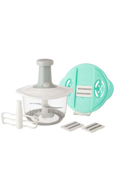 SIWAR COLLECTİON Manual Plastic Vegetable Cutter with Stainless Steel Blades