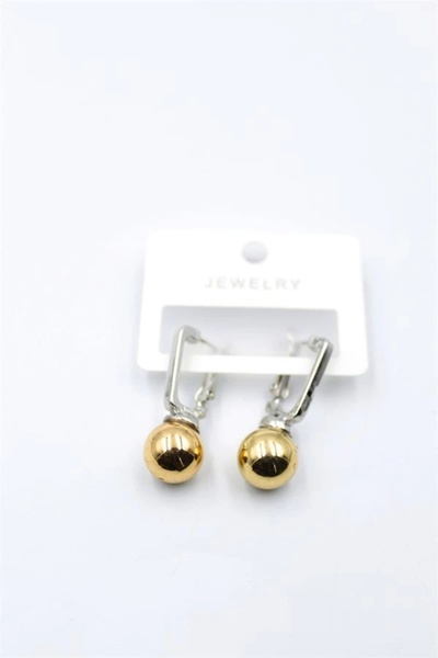 No8 Home Ball Earrings - Gold