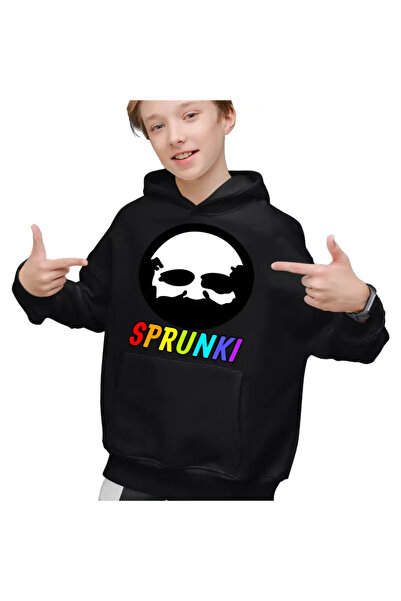 OEM Hanorac Copii Baieti Sprunki Game Old Black