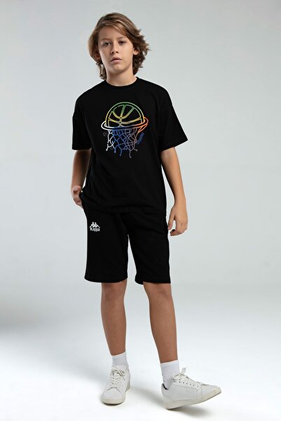 Kappa Μαύρο μπλουζάκι για αγόρι