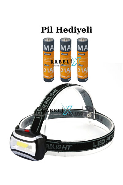 Rabelix Online Marketing Süper Parlak 3 Modlu AAA Pilli 3 Watt Cob Ledli Kafa...