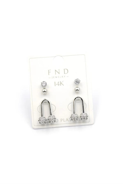 No8 Home Multi-stone earrings - silver