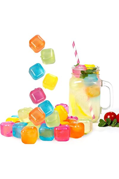 TERRION 24 قطعة من مكعبات الثلج البلاستيكية القابلة لإعادة الاستخدام، مكعبات ...