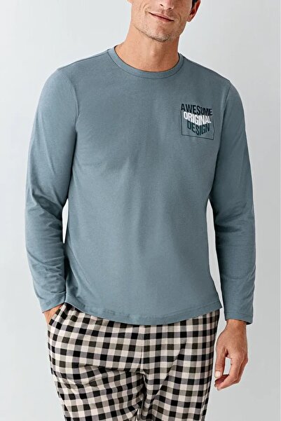 Arnetta 100% ΒΑΜΒΑΚΙ ΠΟΔΗΛΑΤΟ ΚΟΛΑΡ ΜΑΚΡΥΜΑΝΙΚΗ ΑΝΔΡΙΚΗ ΣΕΤ ΠΙΤΖΑΜΑ