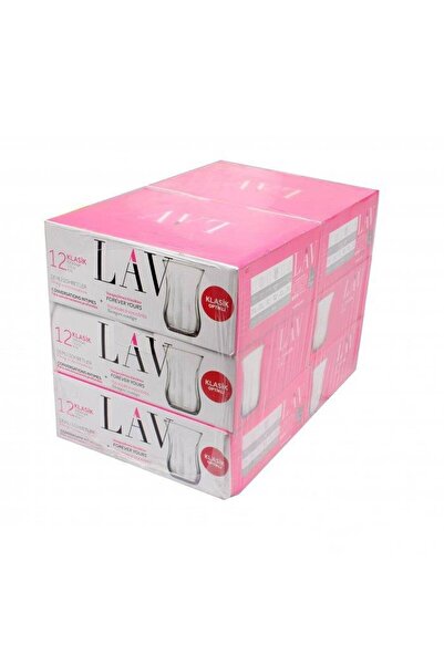 Home LAV Klasik Çay Bardağı 12’li x 6 Paket (1 Koli - Toplam 72 Adet)