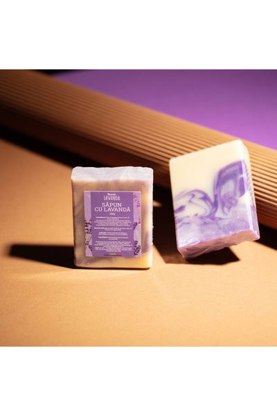 Nucul din lavandă Sapun artizanal cu lavanda, Nucul din lavanda, 100 gr