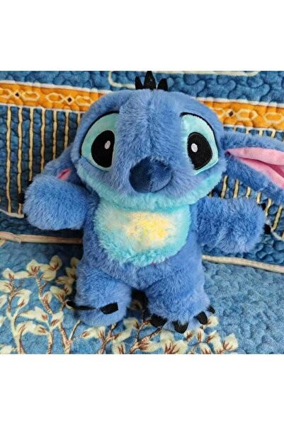 NUREYY AKSESUAR Nefes Alan Peluş Stitch Uyku Arkadaşı Mavi lilo stitch