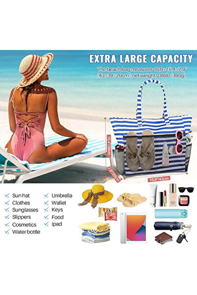 OEM Geantă de plajă pentru femei, material impermeabil