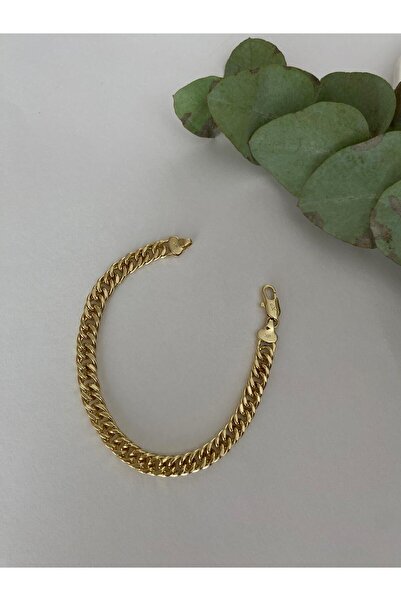 marsel aksesuar Xuping Classic Medium Thick Gold Chain Bracelet