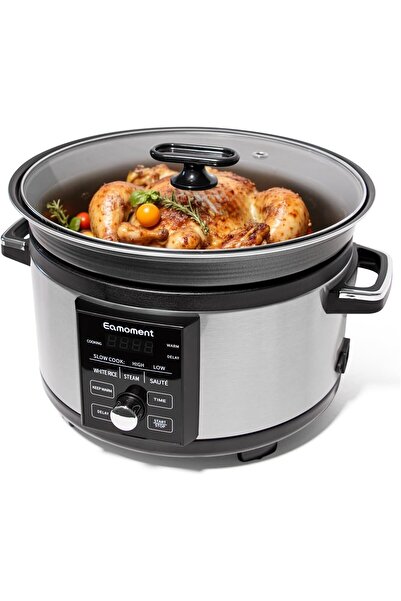 OEM Aragaz electric 5L, 1000W, cu temporizator, 6 funcții - GĂTIRE LENTĂ/OREZ...