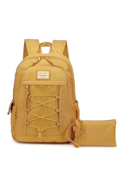 SMART BAGS School Casual Backpack with Laptop Compartment and Mesh Detail