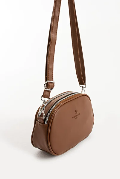 Çanta Trend Women's Faux Leather Adjustable Cross Strap 2 Compartment Shoulder Bag