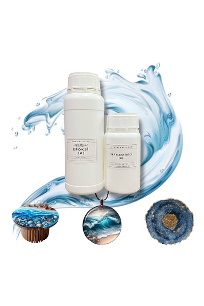 se7enhome Premium Ultra Parlak Epoksi Reçine 750gr Set, Ekstra Uv Dirençli, U...