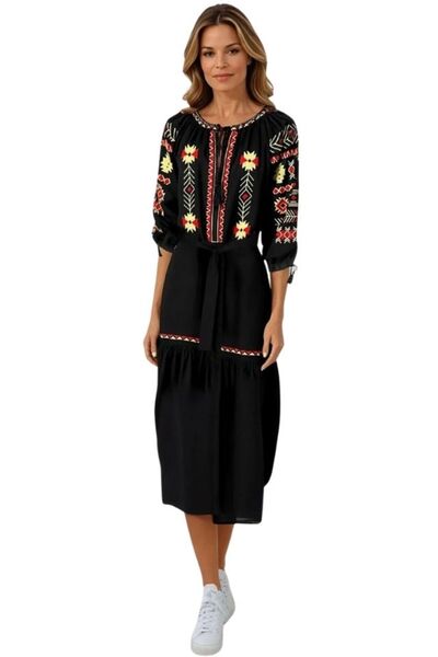 rody's forever Women's traditional dress R25 black/red, size M