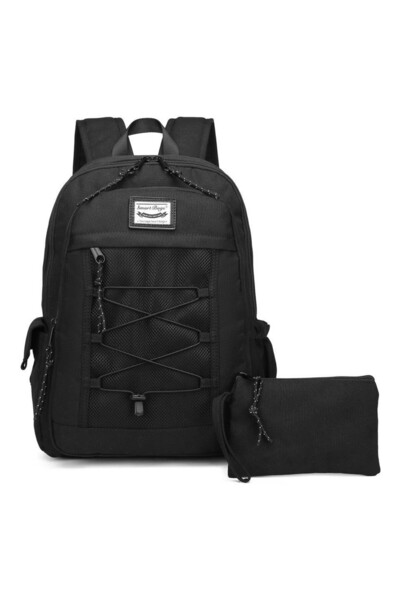 SMART BAGS School Casual Backpack with Laptop Compartment and Mesh Detail