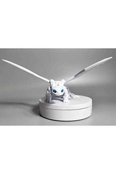 Three Dittle Birds Ejderhanı Nasıl Eğitirsin Beyaz Ejderha Figürü – Işığın Öf...