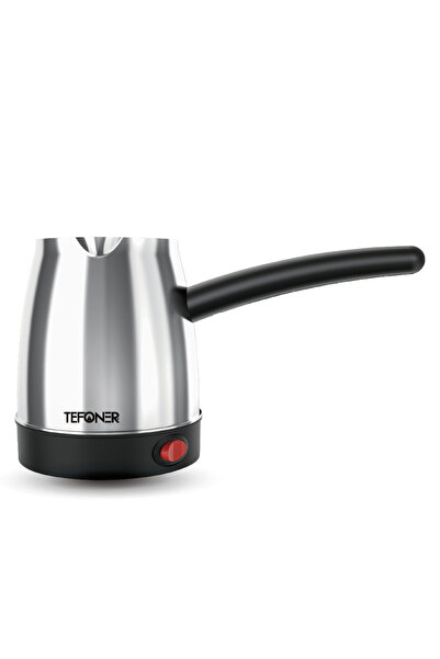 TEFONER دلة مكينه قهوه تركيه بسعة 500 مللي من الاستانلس ستيل ماكينة قهوه تركي...