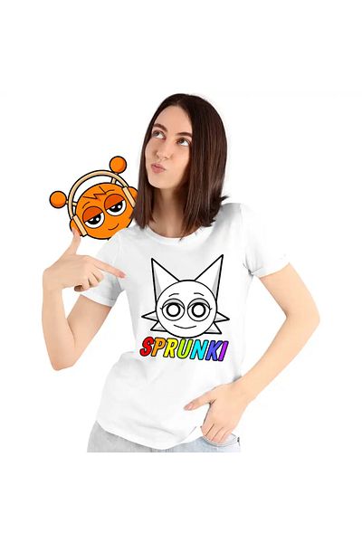 OEM Women's T-Shirt Sprunki Music Game Wenda