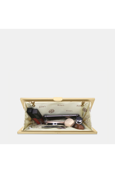 Lavie Luxe Women's Pleatz25 frame clutch (Rose Gold)