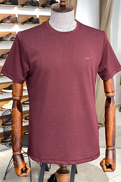 NAZEF Slim Fit Lycra Crew Neck Short Sleeve T-Shirt