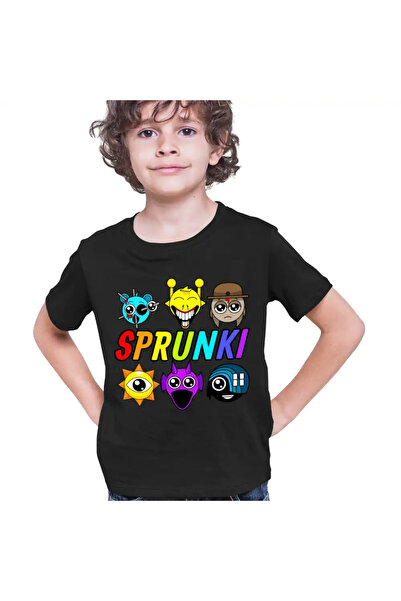 OEM Tricou Copii Baieti Sprunki Game Horror