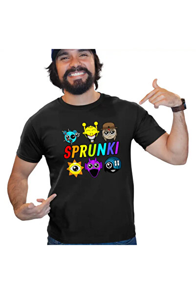 OEM Tricou Barbati Sprunki Game Horror