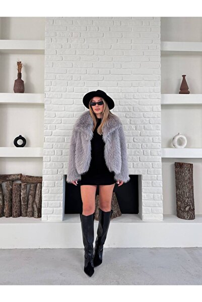 Bella Breeze ياقة نسائية فاخرة من الفرو الصناعي المستورد