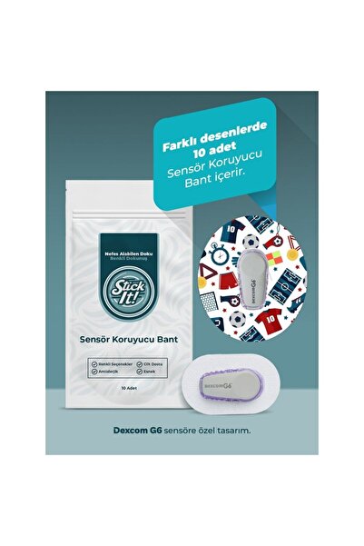 StickIT Dexcom G6 Sensör Koruyucu Bant – Soccer