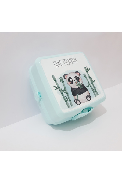 renkli çiçekler Lunch Box 13X13X9 cm Patterned Lunch Box Food Storage Container for School